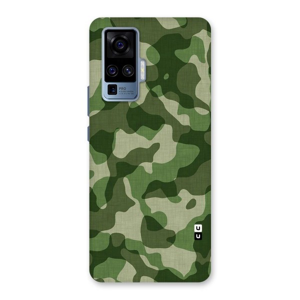 Camouflage Pattern Art Back Case for Vivo X50 Pro