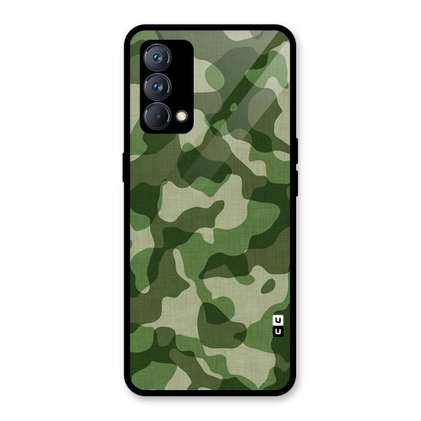 Camouflage Pattern Art Glass Back Case for Realme GT Master Edition