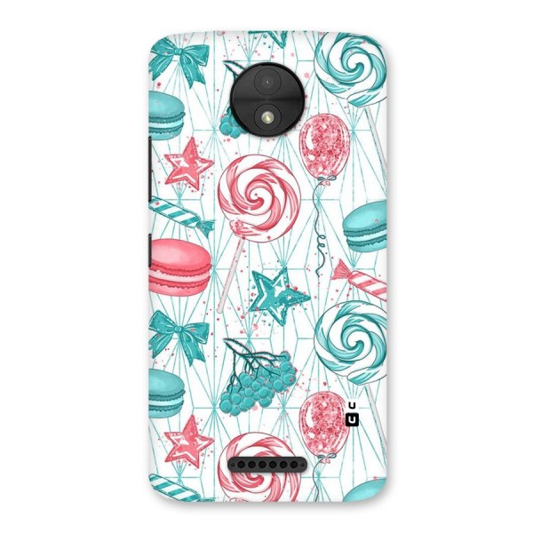 Candies And Macroons Back Case for Moto C