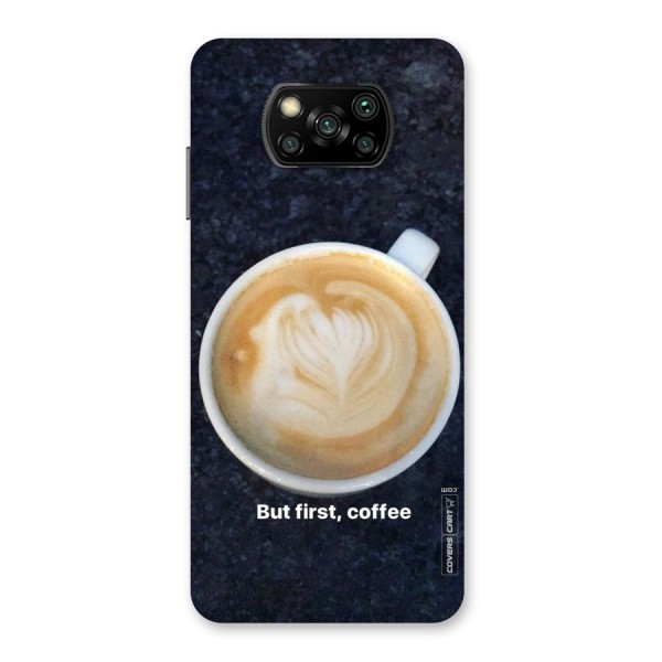 Cappuccino Coffee Back Case for Poco X3