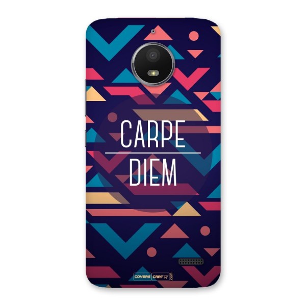 Carpe Diem Back Case for Moto E4