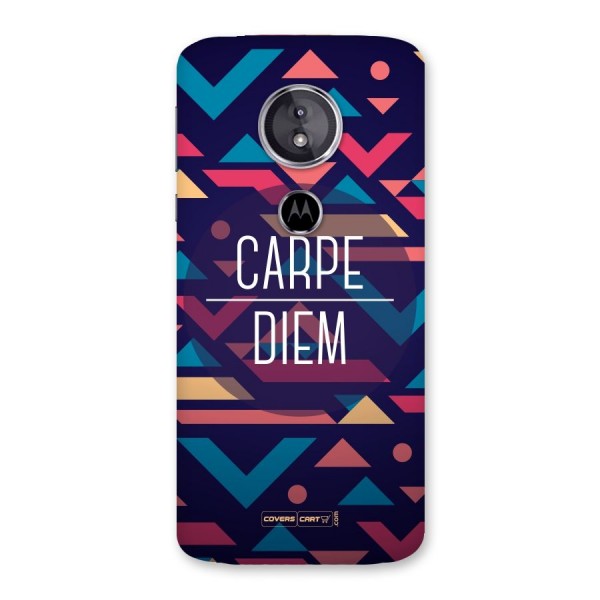 Carpe Diem Back Case for Moto E5