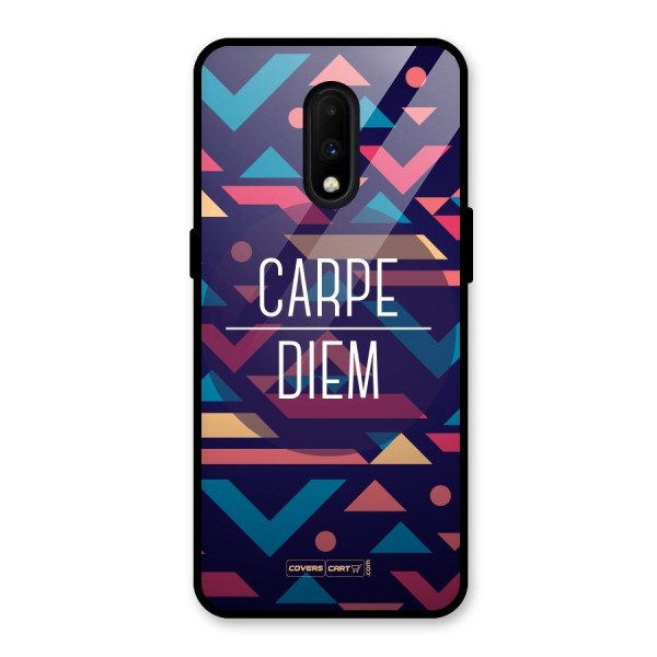Carpe Diem Glass Back Case for OnePlus 7