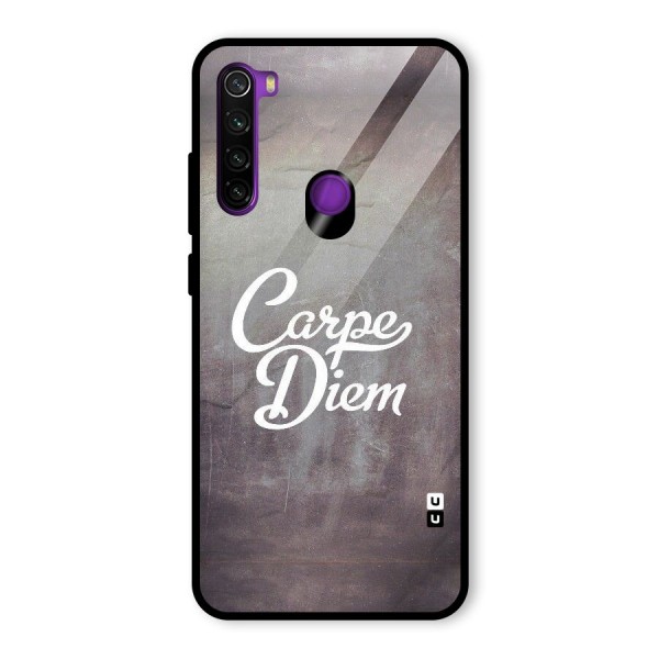 Carpe Diem Rugged Glass Back Case for Redmi Note 8