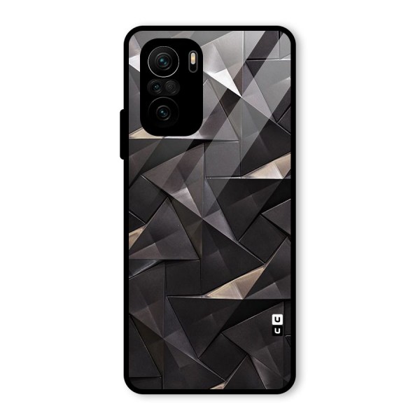 Carved Triangles Glass Back Case for Mi 11X Pro