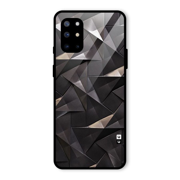 Carved Triangles Glass Back Case for OnePlus 8T