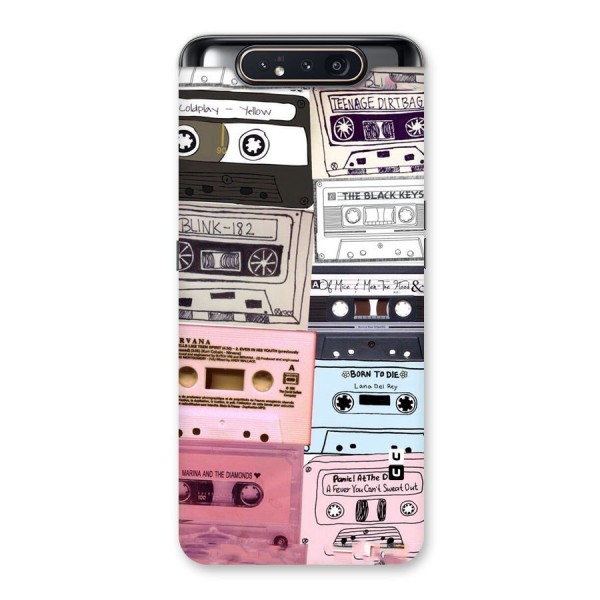 Casette Rolling Back Case for Galaxy A80