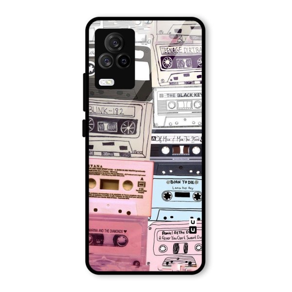Casette Rolling Glass Back Case for Vivo iQOO 7 Legend 5G