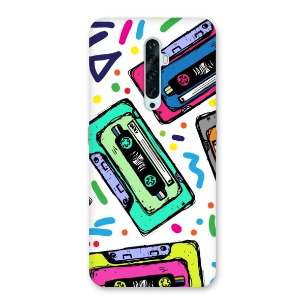 Cassette Pattern Back Case for Oppo Reno2 F
