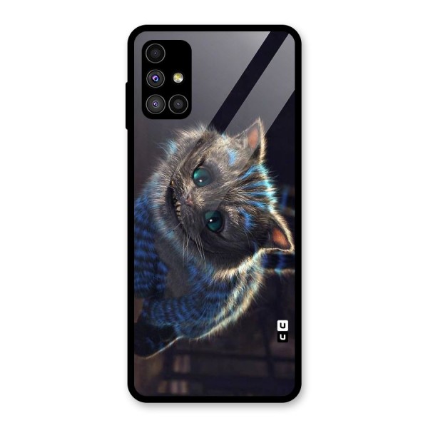Cat Smile Glass Back Case for Galaxy M51