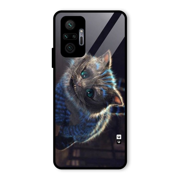 Cat Smile Glass Back Case for Redmi Note 10 Pro Max