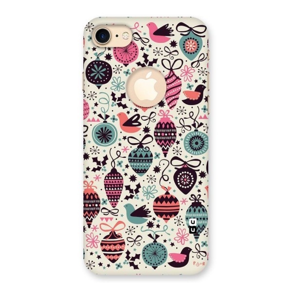 Celebration Pattern Back Case for iPhone 7 Logo Cut