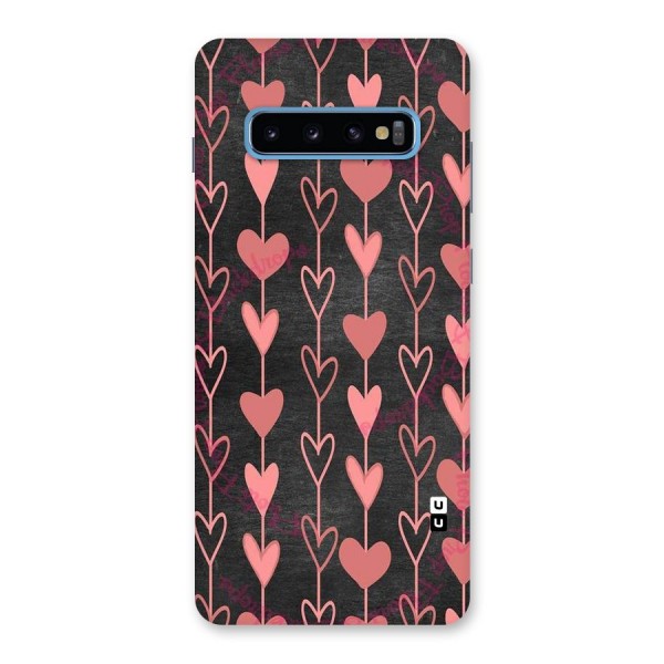 Chain Of Hearts Back Case for Galaxy S10 Plus