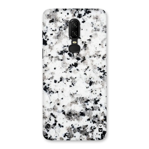 Charcoal Spots Marble Back Case for OnePlus 6