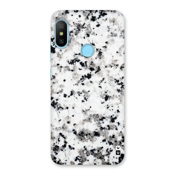Charcoal Spots Marble Back Case for Redmi 6 Pro