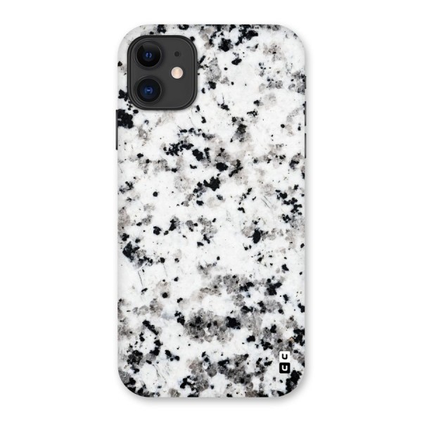 Charcoal Spots Marble Back Case for iPhone 11