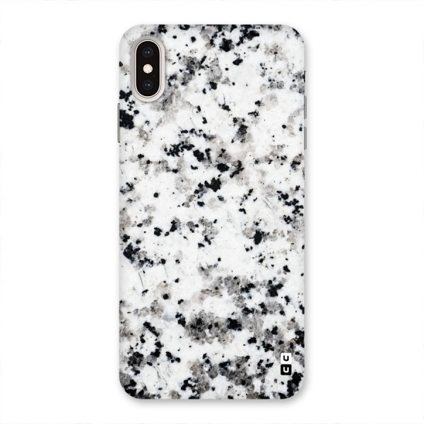Charcoal Spots Marble Back Case for iPhone XS Max