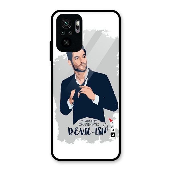 Charming Charismatic Lucifer Glass Back Case for Redmi Note 10S