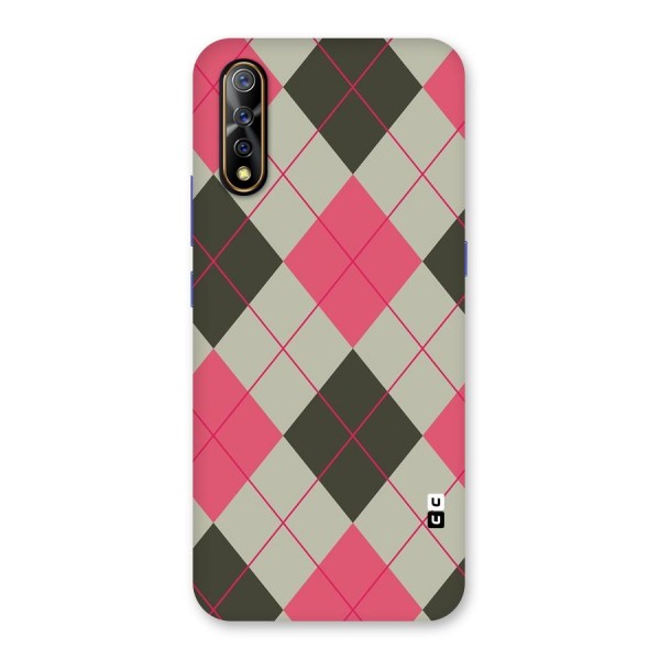 Check And Lines Back Case for Vivo S1