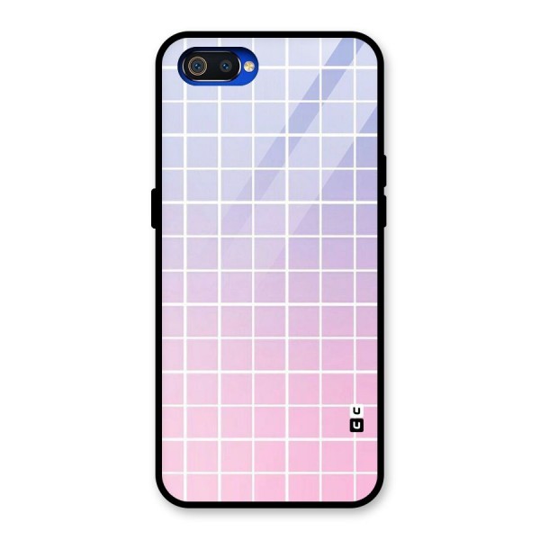 Check Shades Glass Back Case for Realme C2