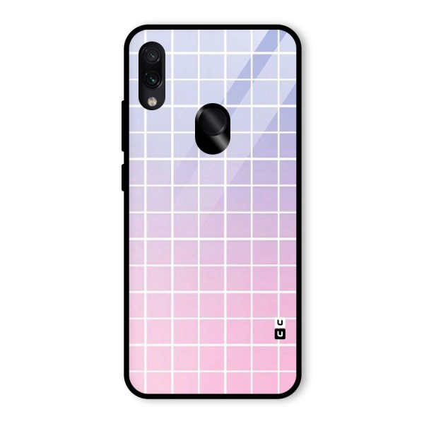 Check Shades Glass Back Case for Redmi Note 7S