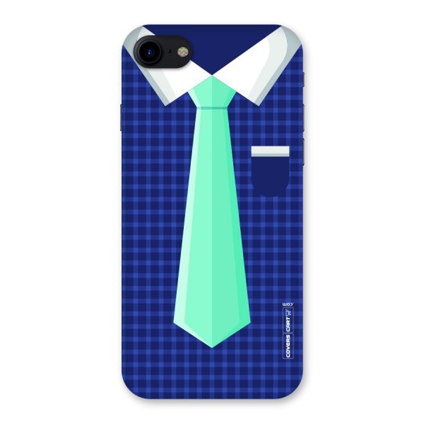 Checked Shirt Tie Back Case for iPhone SE 2020