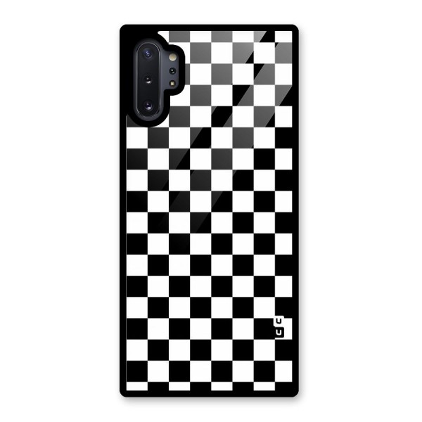 Checkerboard Glass Back Case for Galaxy Note 10 Plus