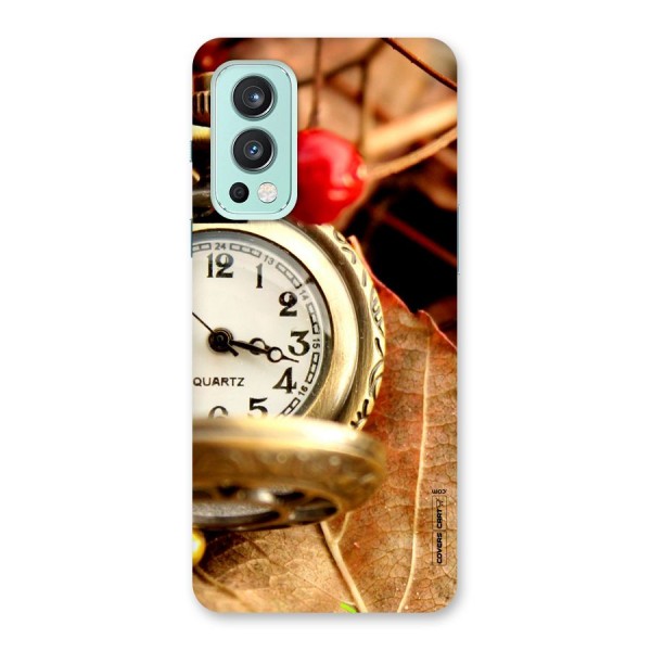 Cherry And Clock Back Case for OnePlus Nord 2 5G