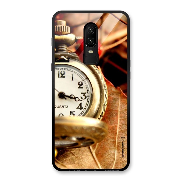 Cherry And Clock Glass Back Case for OnePlus 6