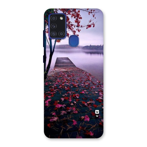 Cherry Blossom Dock Back Case for Galaxy A21s