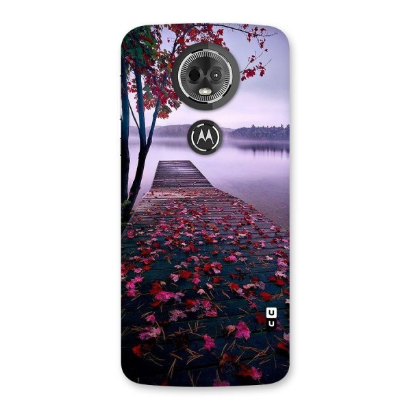 Cherry Blossom Dock Back Case for Moto E5 Plus