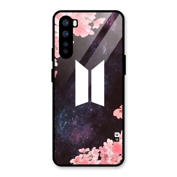 Cherry Blossom Pause Design Glass Back Case for OnePlus Nord