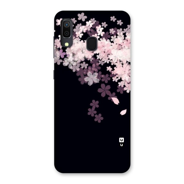 Cherry Flowers Pink Back Case for Galaxy A20