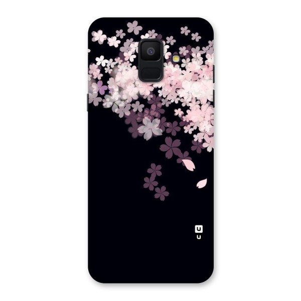 Cherry Flowers Pink Back Case for Galaxy A6 (2018)