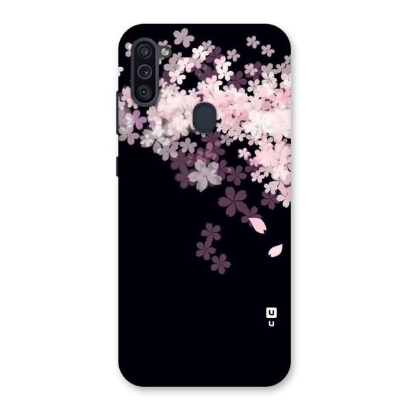 Cherry Flowers Pink Back Case for Galaxy M11