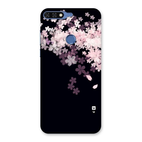 Cherry Flowers Pink Back Case for Honor 7C