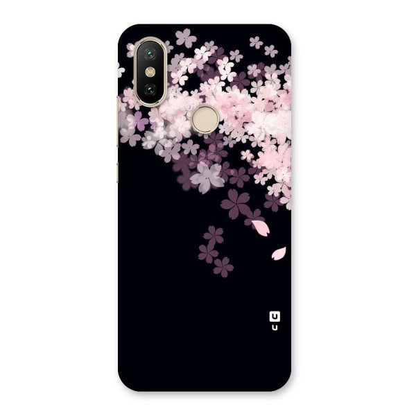 Cherry Flowers Pink Back Case for Mi A2