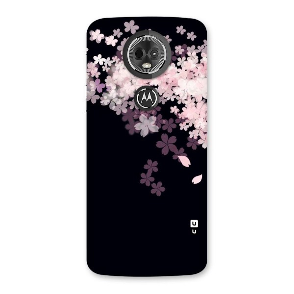 Cherry Flowers Pink Back Case for Moto E5 Plus