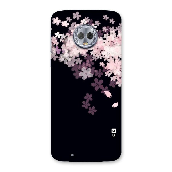 Cherry Flowers Pink Back Case for Moto G6