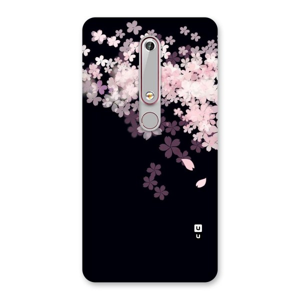 Cherry Flowers Pink Back Case for Nokia 6.1
