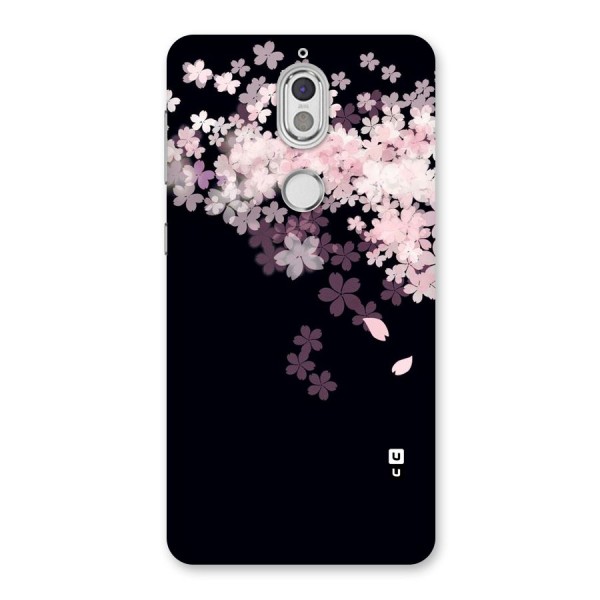 Cherry Flowers Pink Back Case for Nokia 7