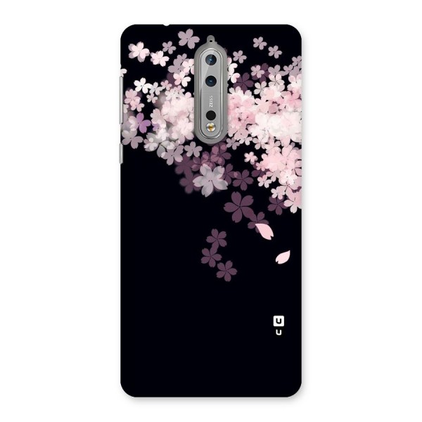 Cherry Flowers Pink Back Case for Nokia 8