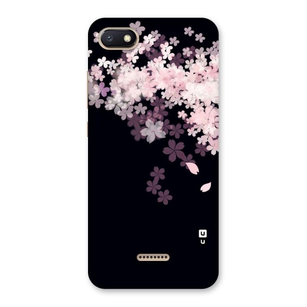Cherry Flowers Pink Back Case for Redmi 6A