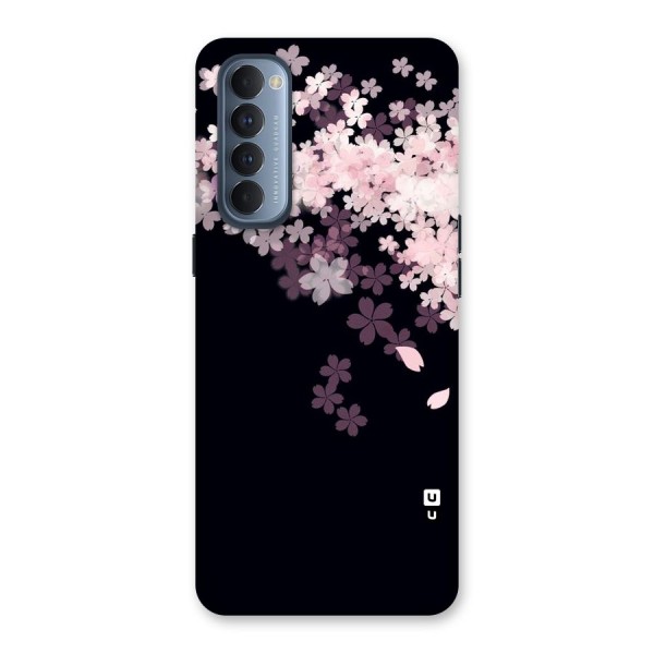 Cherry Flowers Pink Back Case for Reno4 Pro