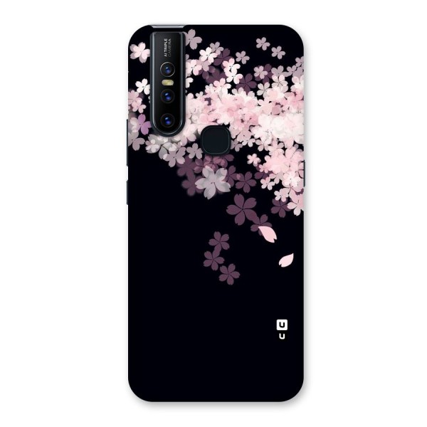 Cherry Flowers Pink Back Case for Vivo V15