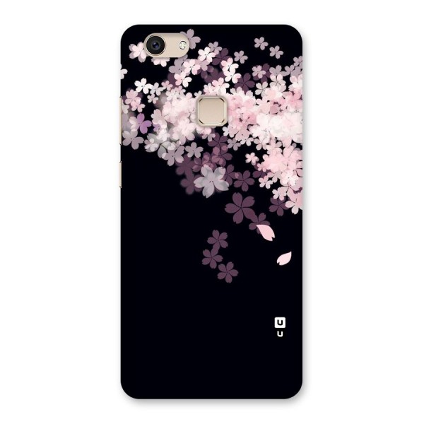 Cherry Flowers Pink Back Case for Vivo V7