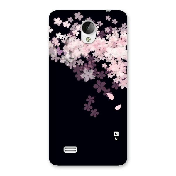 Cherry Flowers Pink Back Case for Vivo Y21