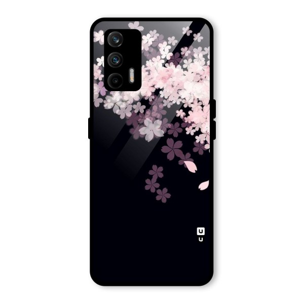 Cherry Flowers Pink Glass Back Case for Realme X7 Max