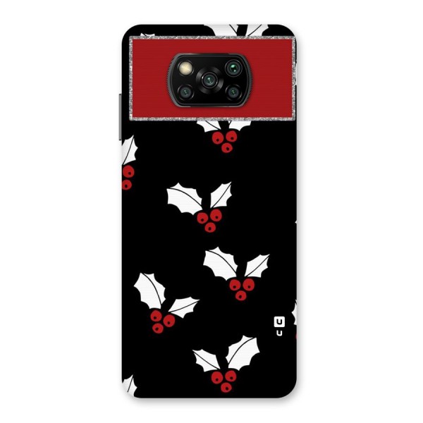Cherry Leaf Design Back Case for Poco X3