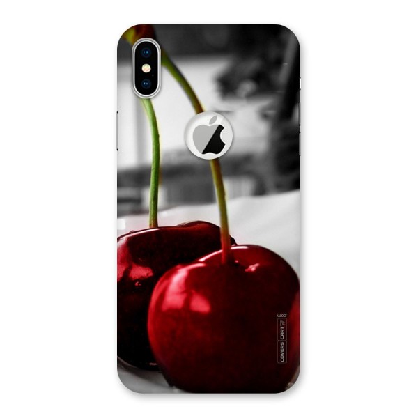 Cherry Photography Back Case for iPhone X Logo Cut
